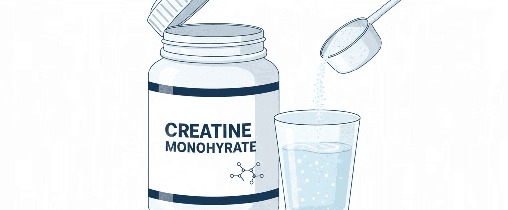 Creatina monohidrat - ce este, administrare, beneficii, contraindicații