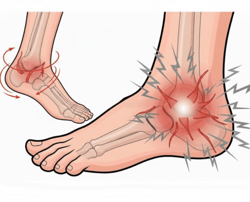 Entorsa de gleznă - cauze, simptome, clasificare, tratament